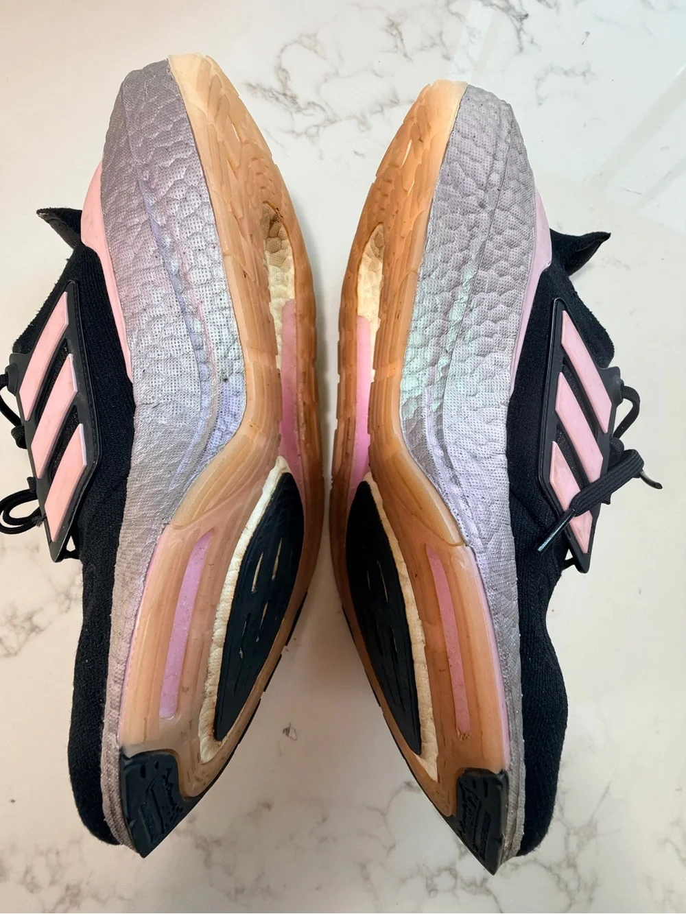 adidas Boost Running Shoes Black Pink Women’s Size 11